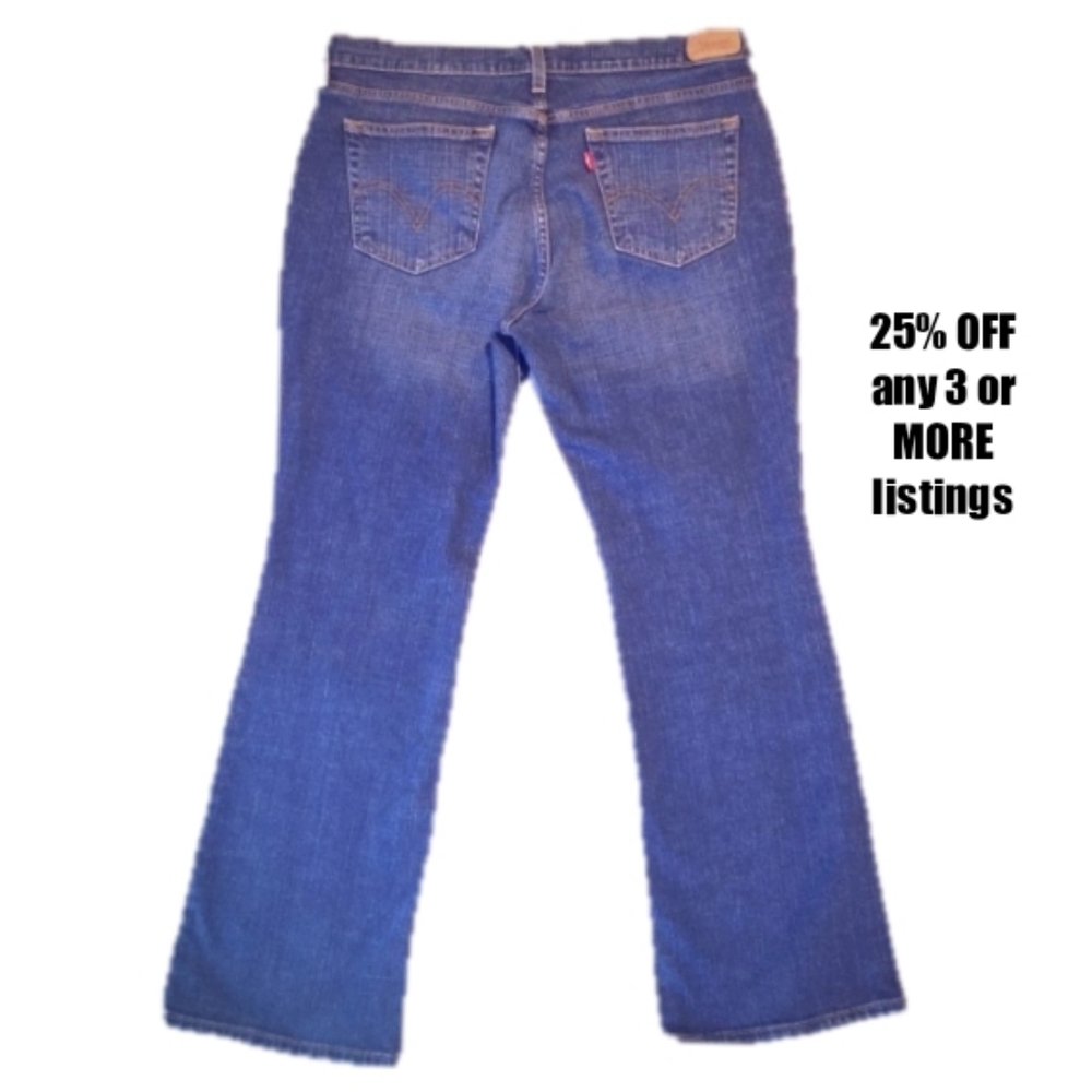 Levi's 515 Jeans Vintage Denim Blue Boot Cut size 14 Mom Wedgie 90's 80s